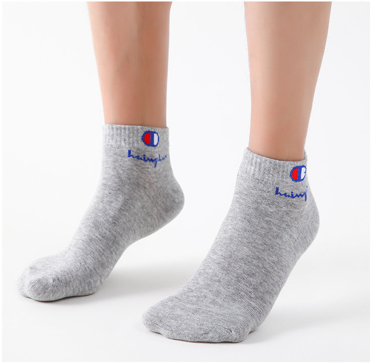 10/20/30 Pairs Socks Men Ankle Cotton Socks Brand Classic Fashion Black White Socks Breathable Mesh Athletic Short Socks Summer.