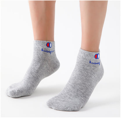 10/20/30 Pairs Socks Men Ankle Cotton Socks Brand Classic Fashion Black White Socks Breathable Mesh Athletic Short Socks Summer.