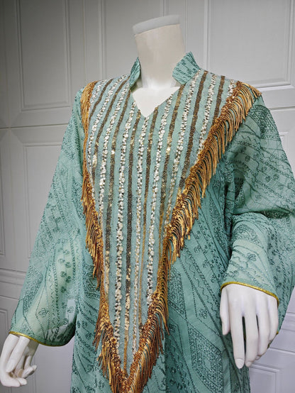 Marokko Party kleid für Frauen muslimische Abaya Mesh Pailletten Jalabiya Dubai Abayas Kaftan Abaya Islam Vestidos arabische lange Robe Herbst