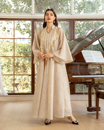 Marokko Party kleid für Frauen muslimische Abaya Mesh Pailletten Jalabiya Dubai Abayas Kaftan Abaya Islam Vestidos arabische lange Robe Herbst