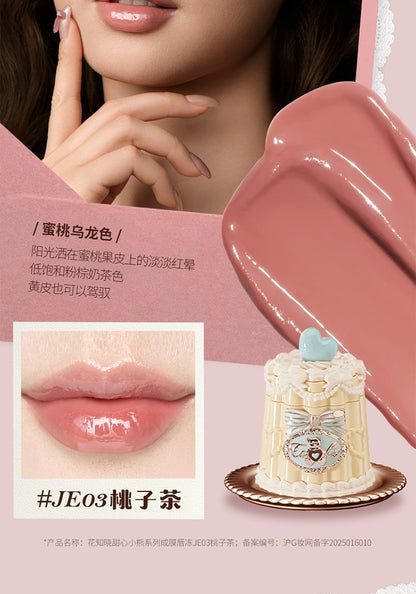 Flower Knows The Sweetie Bear Collection Coating Lip Jelly Lip Cream 5ml Lip Makeup Professional Cosmetics.