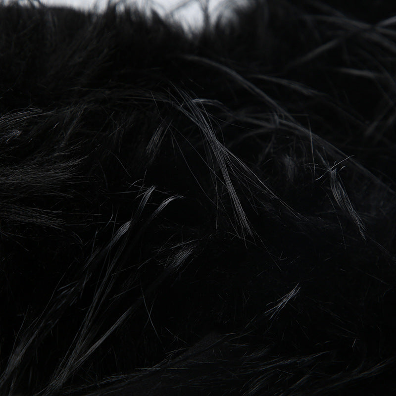 AltGoth Dark Academia Gothic Sweatshirt Women Streetwear Harajuku Vintage Y2k E-girl Cyber Punk Fur Collar Loose Cardigan Tops.