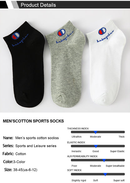 10/20/30 Pairs Socks Men Ankle Cotton Socks Brand Classic Fashion Black White Socks Breathable Mesh Athletic Short Socks Summer.