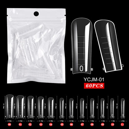 Extension False Nails Art Tips Acrylic Fake Finger Gel Polish Mold Sculpted Full Cover Press on Nails Manicures Accessories Tool