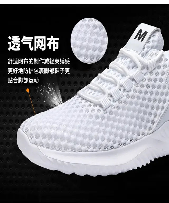 Sommer Tennis Casual Mesh Schuhe Atmungsaktive Hohl training fitness Plattform Weichen Boden Läuft Leichte Vulkanisierte Schuhe.