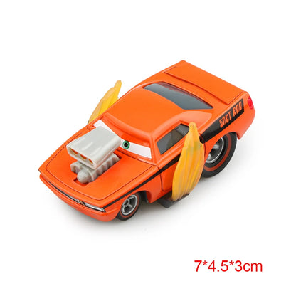 Disney Pixar Cars 2 3 Lightning McQueen Race Div Fritter Miss Tractor Frank 1:55 Diecast Metal Alloy Model Car For Kid Xmas Gift.