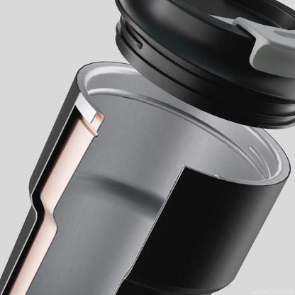 New Youpin Daily Element Portable Water Cup Coffee Mug 316 Stainless Steel Safety Seal 420ml Cold Storage Thermos Cup Mouth Snap.