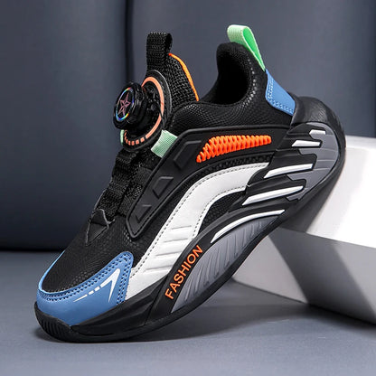 Fashion New Kids Boy Running Sport Shoes Leather Sneakers Children Outdoor Lightweight Breathable Tenis Footwear.