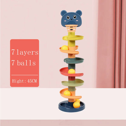 Montessori Rolling Ball Development Game Baby Ball Toy Educational Toys Montessori Activity Stacking Toys For Babies 1 2 3 Years.