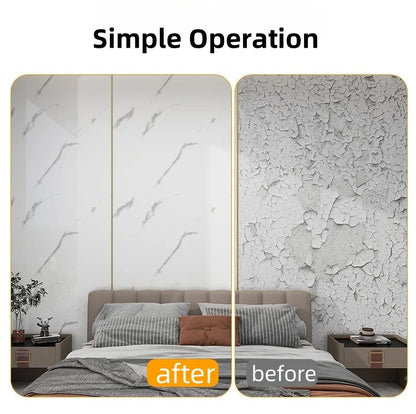 Selbstklebende Wandaufkleber aus dickem Schaumstoff, Marmorimitat, Tapeten für Schlafzimmer, Heimdekoration, wasserfeste Wandpaneele zum Abziehen und Aufkleben