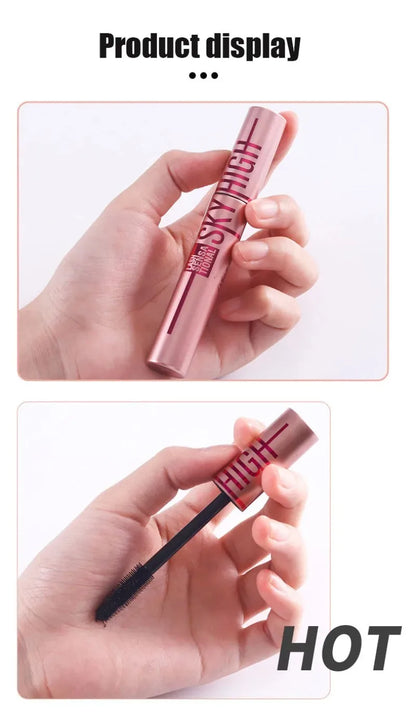 4D Silk Fiber Lash Mascara Lengthening Thick Curling Waterproof Mascara No Fading 24h Lasting Eye Lashes Brush Enhance Eyelashes.