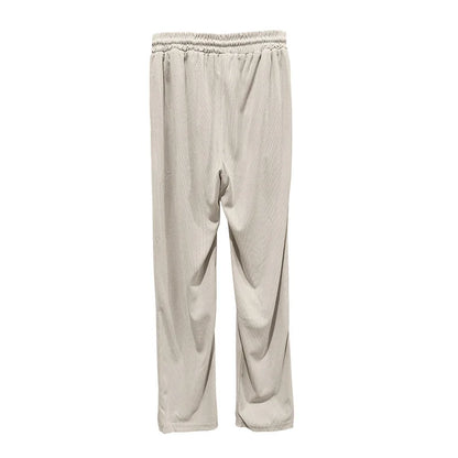 Sommer neue europäische und amerikanische Handel große Herren einfarbig Set mit Kragen, Kurzarm, Reiß verschluss Hosen Set, 2 Stück