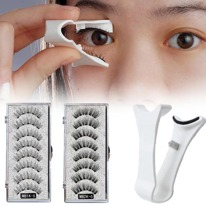 3D Natural Magnetic Eyelashes,With 5 Magnetic Lashes Shipping Box Eyelashes Handmade False Gift Reusable Support Drop Magne T6N2.