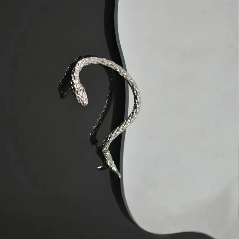Snake Earring Clips Without Piercing Punk Non Pierced Clip Earrings Ear Cuffs for Women Men Fake Piercing Jewelry.