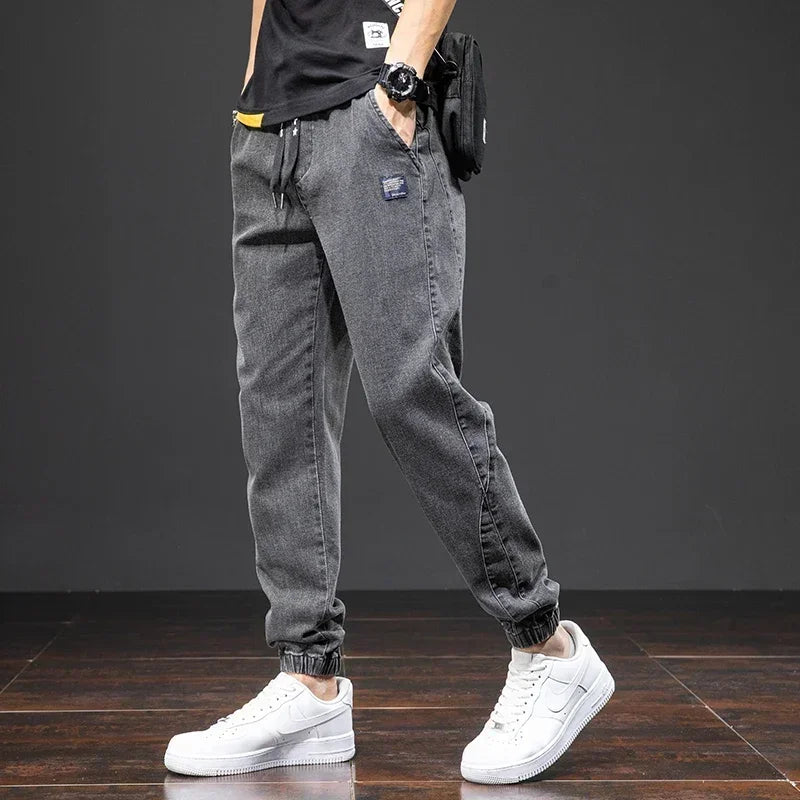 Spring Summer Jeans Men Fashion Tapered Harem Denim Pants Casual Jogger Baggy Jean Trousers Male Plus Size 5XL Streetwear