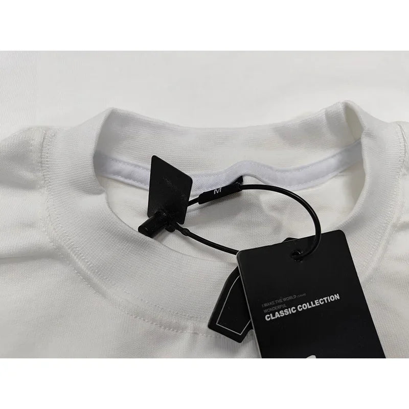 350G Cotton Heavyweight Small Neck T-shirts Men Solid Color Male Short-sleeved T-shirt High Quality Loose Shirts Casual T Shirts.