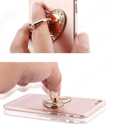 Heart-shaped Diamond Mobile Phone Holder  Phone Ring Holder Accessories.
