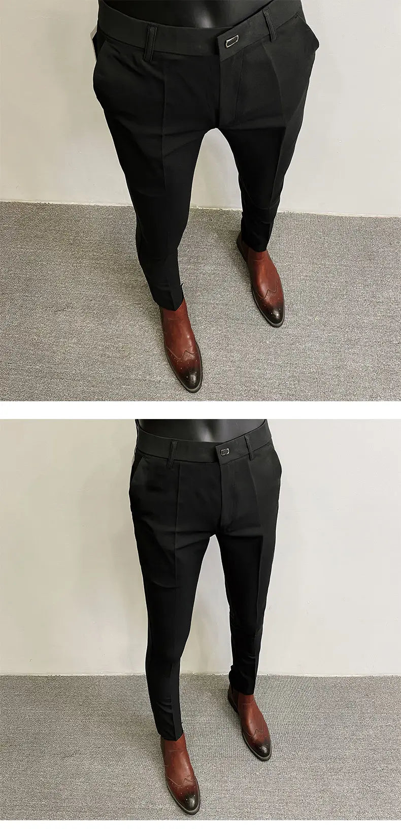 Men Suit Pants Dress Pantalone Hombre Stretch Slim Formal Trousers Calça Masculina Solid Color Casual Pants Fashion Men Clothing