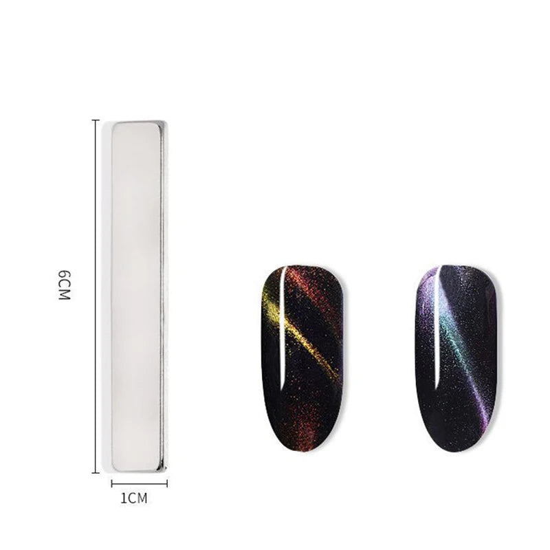 Cat Eye Magnet for Nails Double-Headed Nail Magnet Tool Set Strong Nail Art Magnet Stick 3D Line Strip Effect Manicure Design.