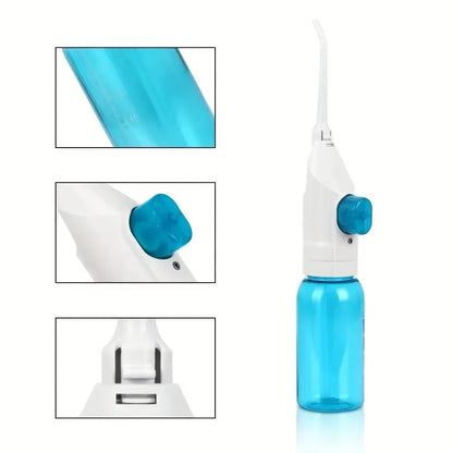 Household High Pressure Oral Irrigator Portable Teeth Clean Water Dental Floss Manual High Pressure Water Toothpick.