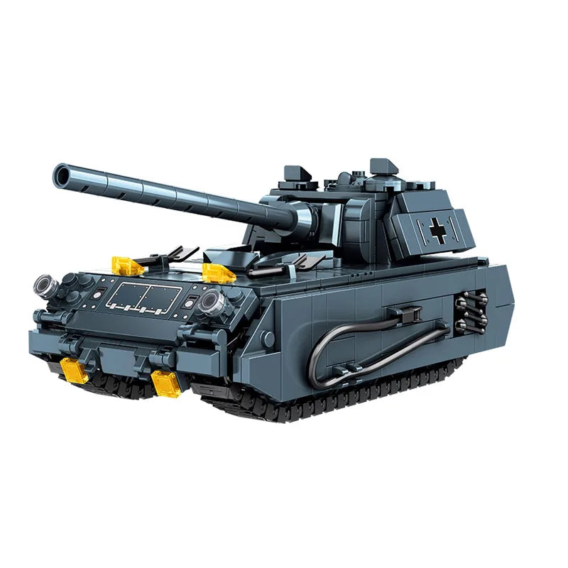 World War 2 WW2 Army Military Soldiers Armor Halftrack Main Station Tank Building Blocks Bricks Model DIY Assembly Toys For Kids.