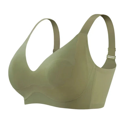 SUJIIN Wireless Plus Size Bras Women Anti-sagging Comfortable Breathable Soft Support Bralettes Big Breasts Push Up Bra MX219A