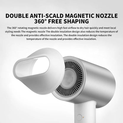 XIAOMI MIJIA H500 Water Ion Hair Dryer Professional Blow Hair Dryer Negative Ionic Blower Electric Dryer Diffuser Quick Dry Hair.