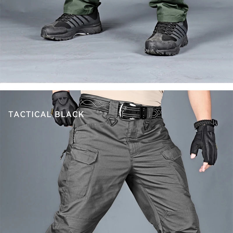 New Mens Tactical Pants Multiple Pocket Elasticity Military Urban Commuter Tacitcal Trousers Men Waterproof Cargo Pant 6XL.