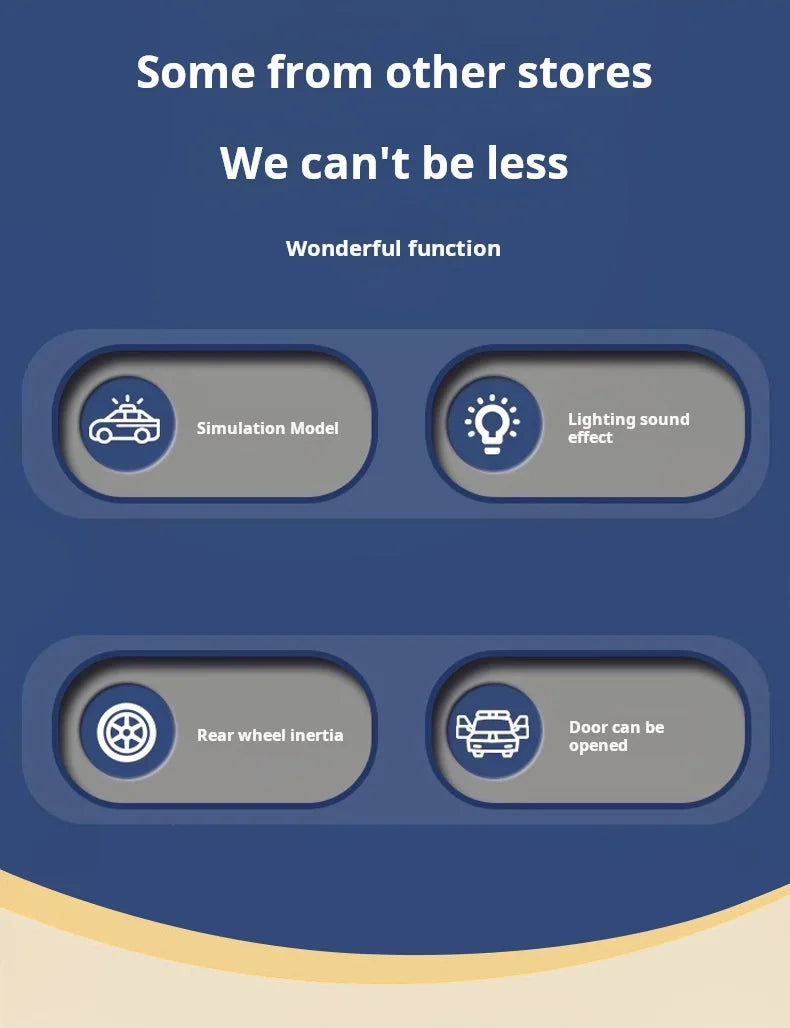 1:32 Mini Alloy Car Diecast Ambulance Fire-Truck Policecar Model Sound And Light Vehicle Simulation Collection Gifts Toys Boys.