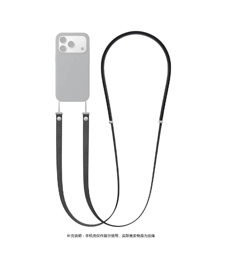 High End Official Magnetic Woven Strap for Orginal Iphone 17 Pro Max 17 Air Phone Crossbody Lanyard Anti-loss Apple Strap.