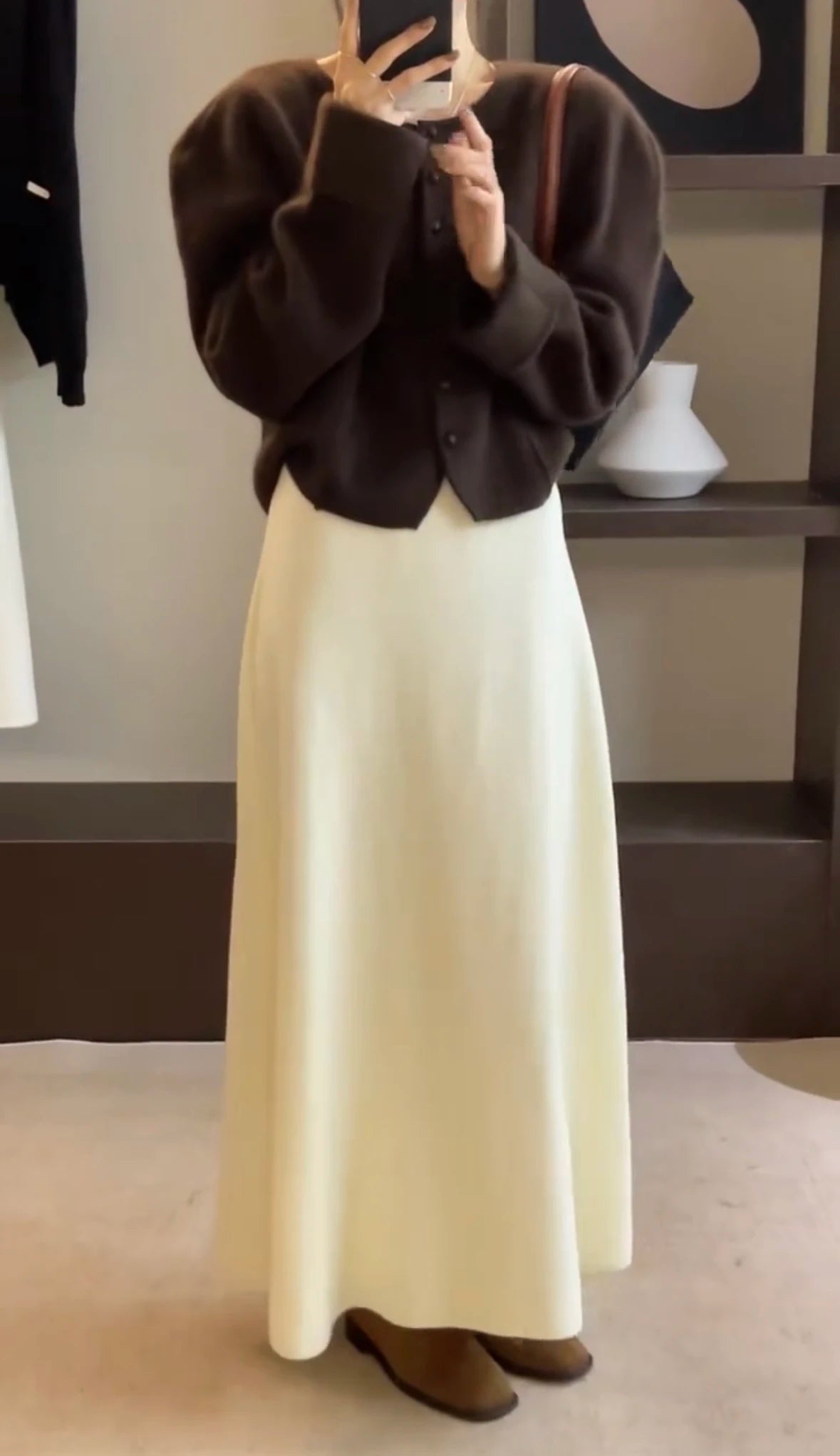 2024 Korean Version of Pure Wool, Super Big Swing Length~ Super Good Quality Big Swing Skirt~.