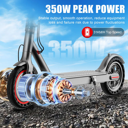 New Design Electric Scooter for Adults 350W/500W AOVOPRO High Performance Motor Foldable Escooter with 25/45KM Commute Range.