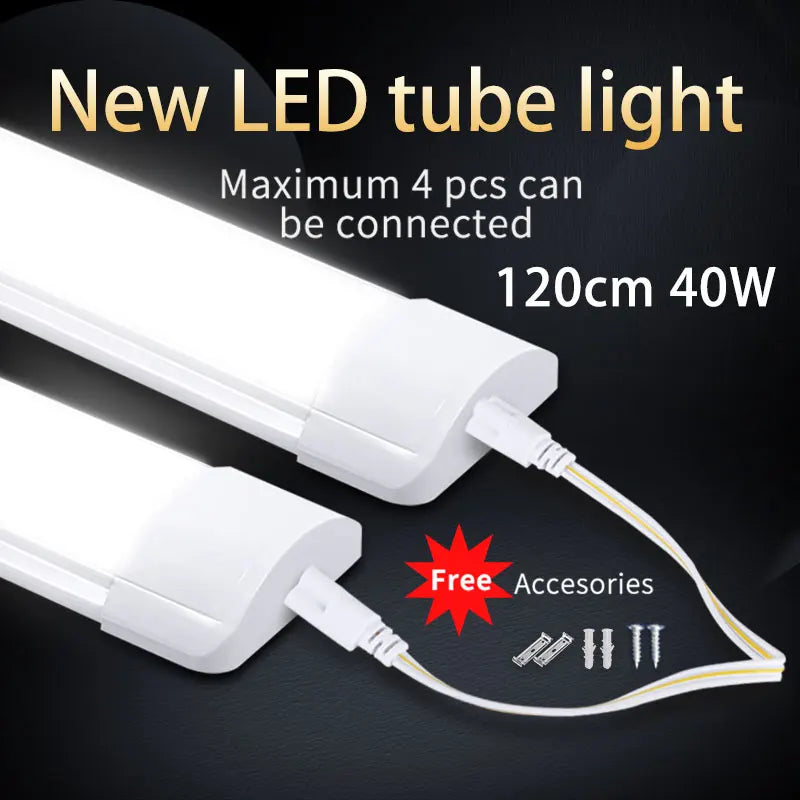 220V 120cm T5 T8 Led Tube Light For Home Led Lamp Tube Bar 40W 60W Cold White Warm Whtie 4ft Led Tube light 1200mm Tube lighting.
