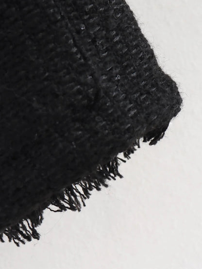 Women's Autumn and Winter Long Sleeve Short Jacket Fashion Solid Colour Front Pocket Button Jacket Elegant Casual Jacket