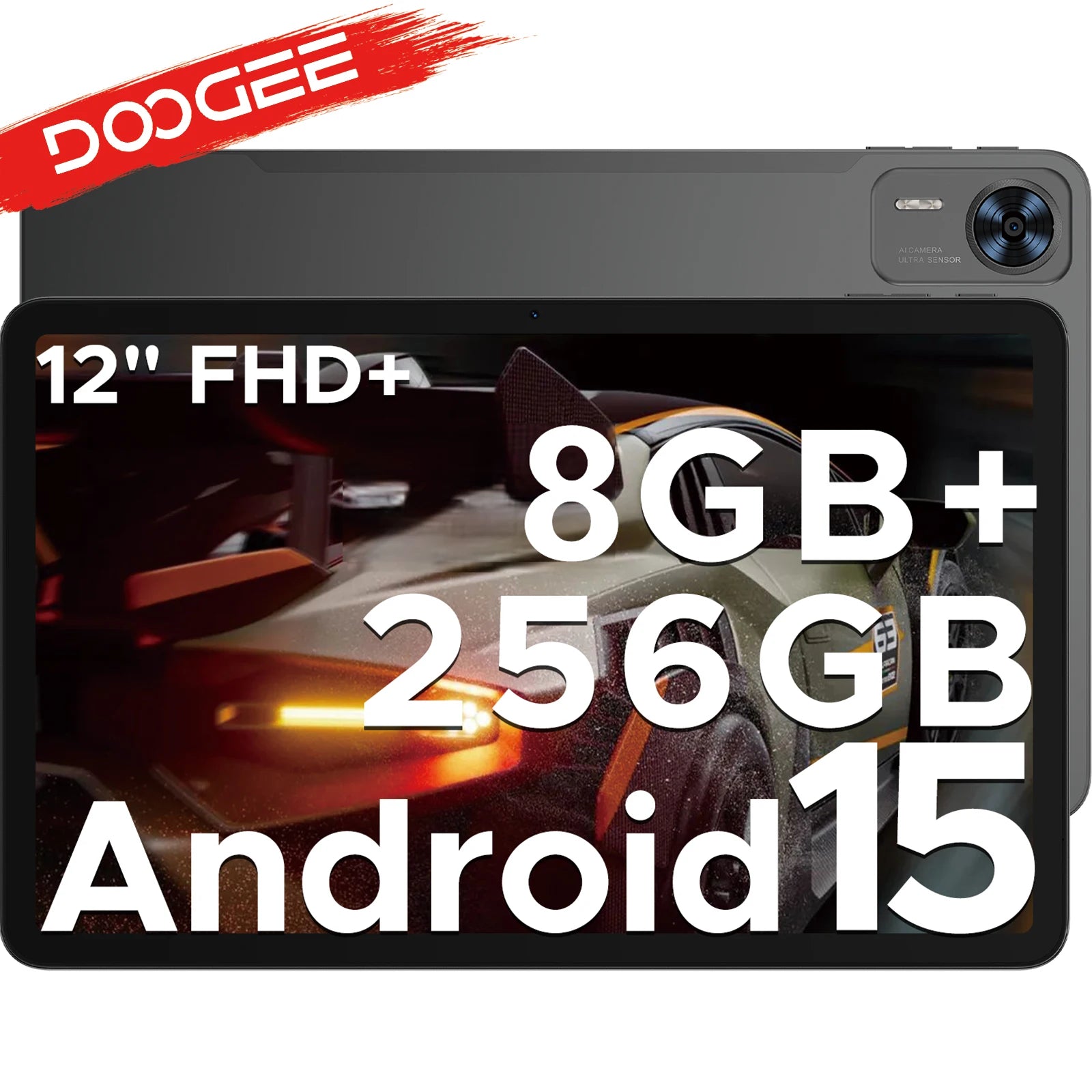 Global Version DOOGEE T36 Android Tablet 15 8 + 256GB 12 ''FHD + 90Hz IPS Display Unisoc T620 Octa Core 8800mAh Battery Widevine L1.