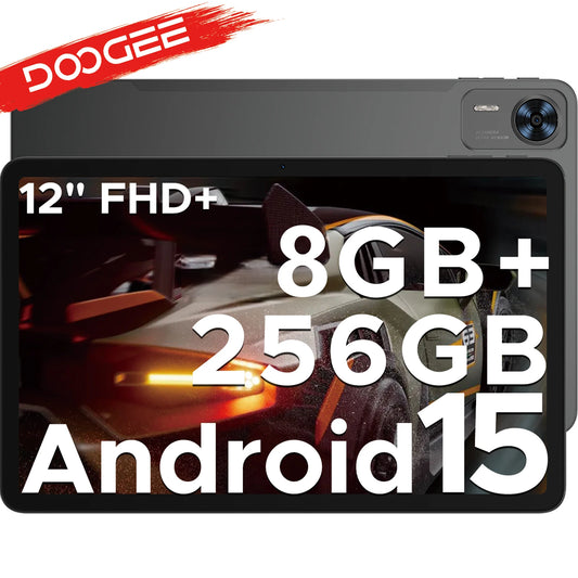 Global Version DOOGEE T36 Android Tablet 15 8 + 256GB 12 ''FHD + 90Hz IPS Display Unisoc T620 Octa Core 8800mAh Battery Widevine L1.