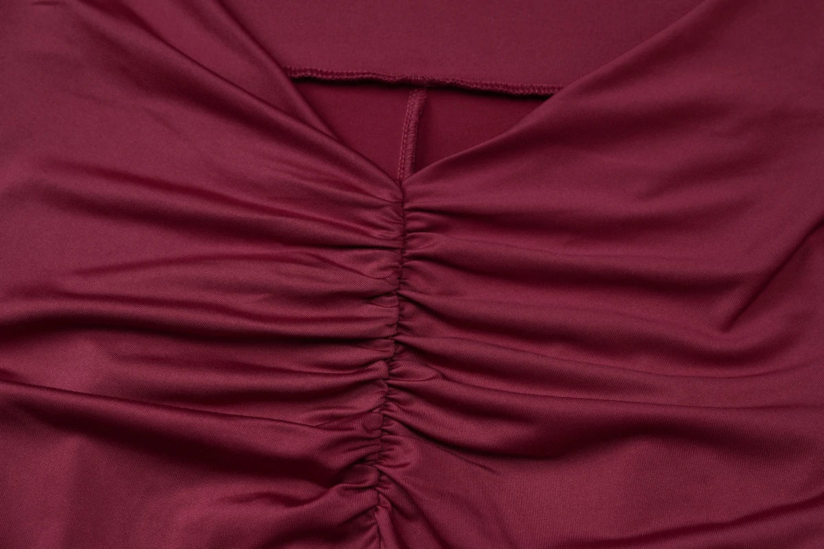 Dulzura Summer Solid Sexy Halter Swinging Collar Backless Slim Lace Up Flared Jumpsuit Women'S Fashion Elegant Party Club Romper.