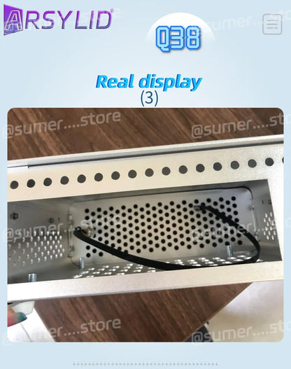 ARSYLID Q38 ITX Aluminum Chassis Pull-Out Style Mini Case 58mm CPU Radiator.