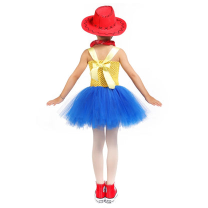 Woody Jessie Toy Story Cowboy Performance Kostüm Sets Mädchen Cartoon Tutu Kleid Kinder Disney Cosplay Karneval Party Kleidung.