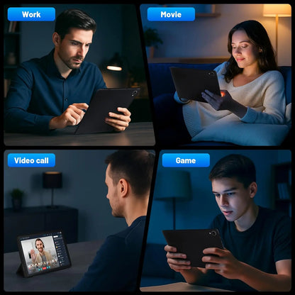 URAO C109L 10 Inch Tablets Android 15 A523 Octa Core Tablet 24GB+128GB 1 TB Expansion WiFi 6 5MP+8MP Camera Keyboard Mouse Set.