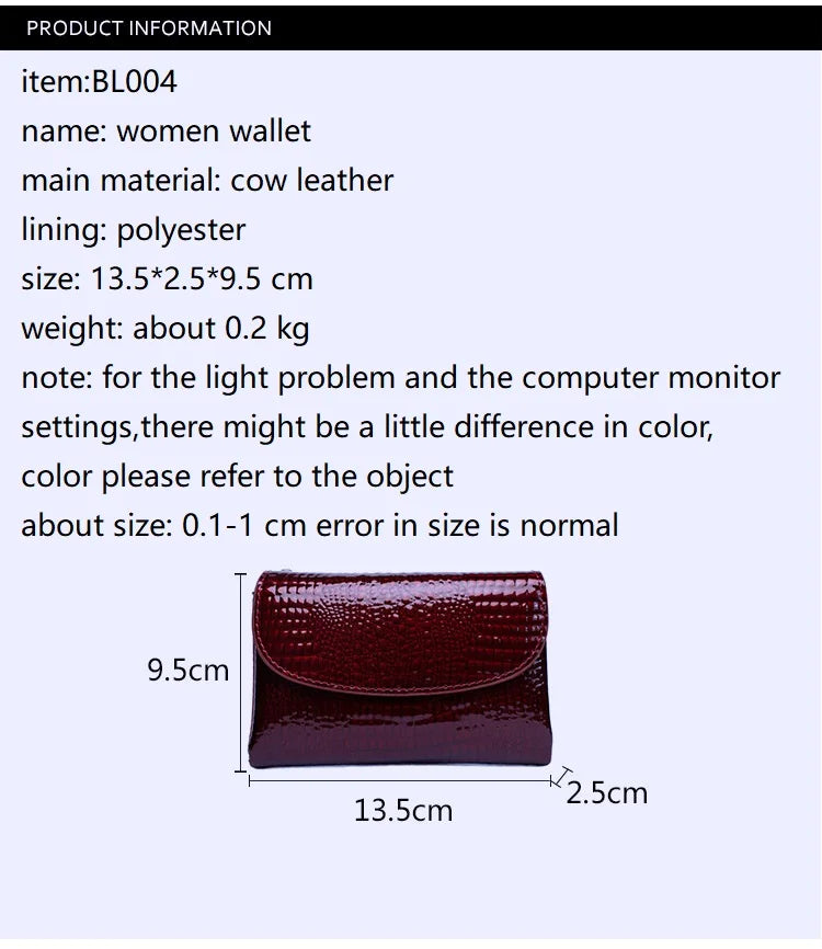Magnetic Clasp Short Ladies Genuine Leather Wallet 2025 New Alligator Cow Leather Purse Woman RFID Card Holder Mini Clutch.