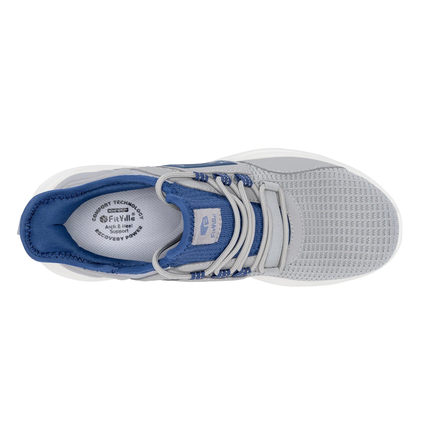 FitVille Herrenschuhe, extra breit, leicht, für geschwollene Füße, orthopädische Fußschmerzlinderung, Straßenlauf- und Wandersneaker.