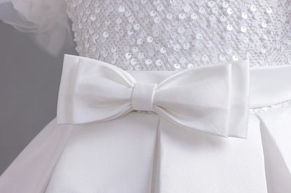 Hetiso Mädchen Pailletten Prinzessin Kleid flauschige Tutu Ärmel Geburtstags feier Leistung Hochzeit Ballkleid Kinder Kleider 3 6 8 10 Jahre.