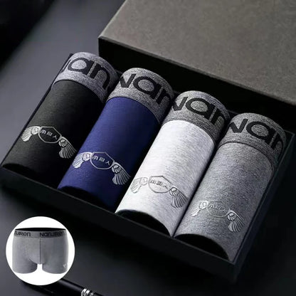 Boxershorts Männer Boxer Männliche Unterwäsche Mann Höschen Baumwolle Weiche Kurze Boxer Herren Atmungsaktive Bequeme Boxer Unterhose L-4XL
