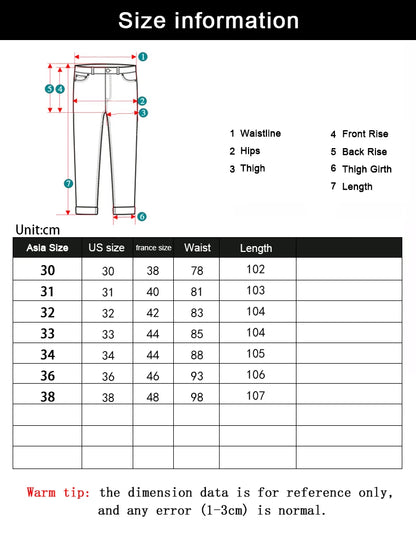 New Men Classic Jeans Jean Homme Pantalones Hombre Men Mannen Soft Black Biker Masculino Denim Overalls Mens Pants Size 32-38.