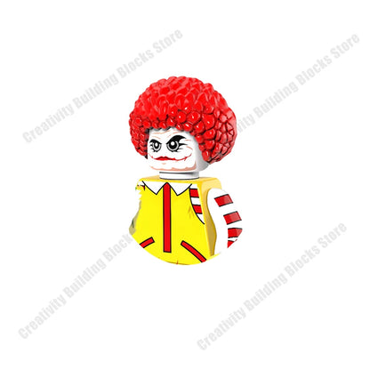 New Hot Series Gray Shark Boy Girls 3D Model DIY Building Bload Toys Classic Movie Children's Toys Gifts.