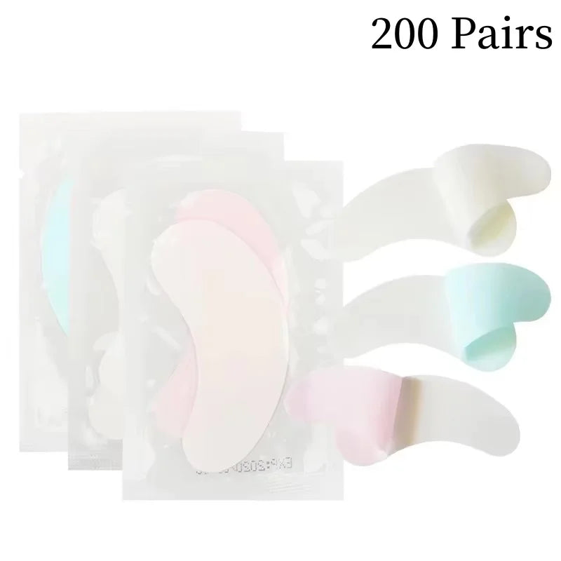 50pairs Eye Patches Under Eye Pads Paper Gel Lash Pad Eye Sticker Tips Wraps Hydrogel Eyelash Extension Patch Makeup Tool.