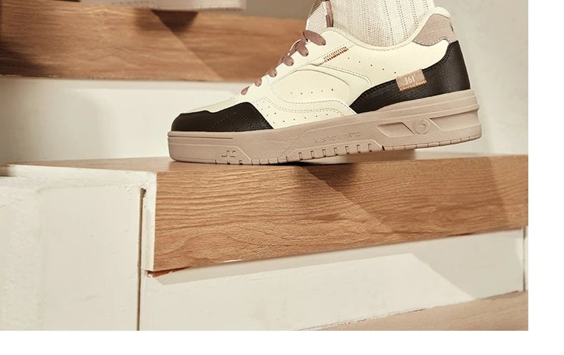 361 Degrees Men's Board Shoes Spring New Casual Versatile Thick Soled Leather Comfortable Trendy Durable Male Sneaker 672516615