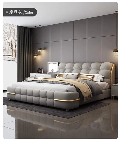 Ästhetisches, luxuriöses, einzigartiges Bett, Queen-Size-Bett, elastisches Schlafzimmer, Doppelbett, Schlafen, 180 x 200 cm, Camas De Matrimonio Dormitorio, Heimdekoration