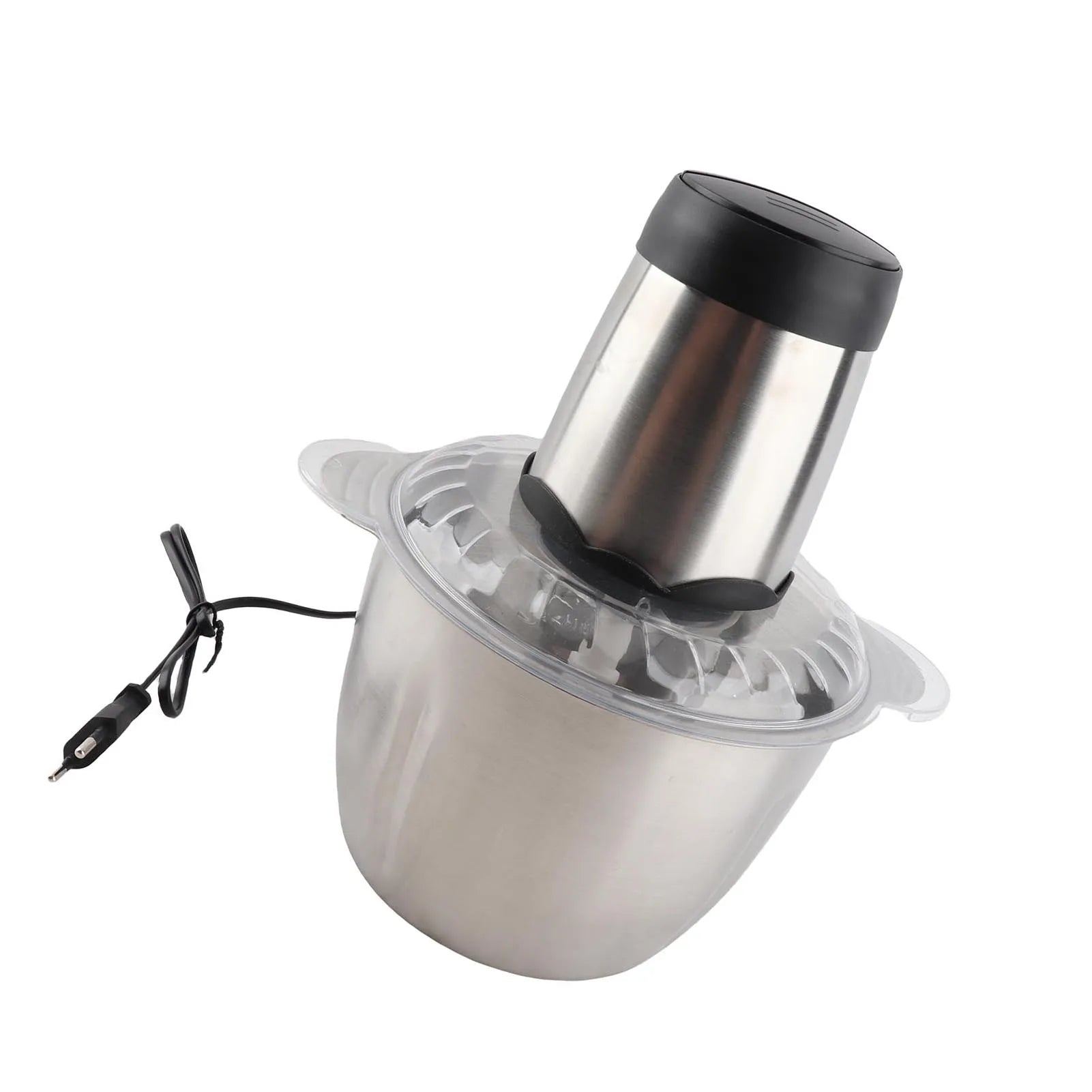 Electric Meat Grinder 3L Large Household Capacity Stainless Steel 2 Gears 300W High Power Kitchen Cooker Blender.